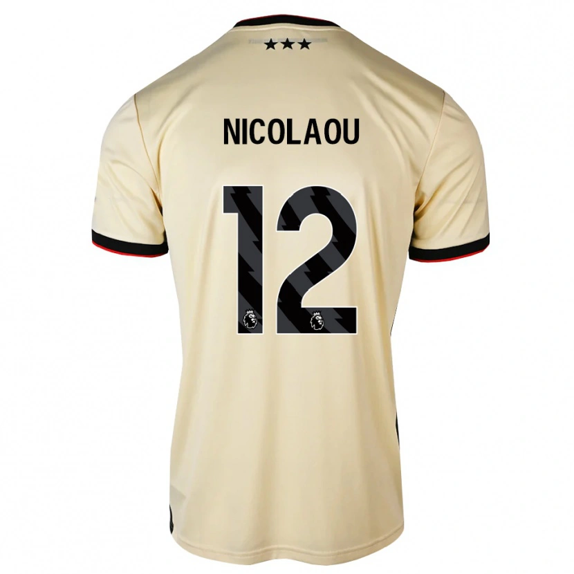 Danxen Kvinnor Shakil Nicolaou #12 Citronkaka Svart Röd Bortatröja Matchtröjor 2026/27 Tröjor T-Tröja