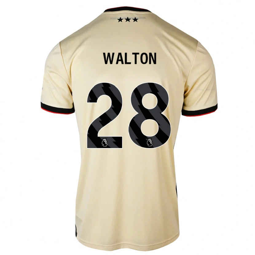 Danxen Kvinnor Christian Walton #28 Citronkaka Svart Röd Bortatröja Matchtröjor 2026/27 Tröjor T-Tröja