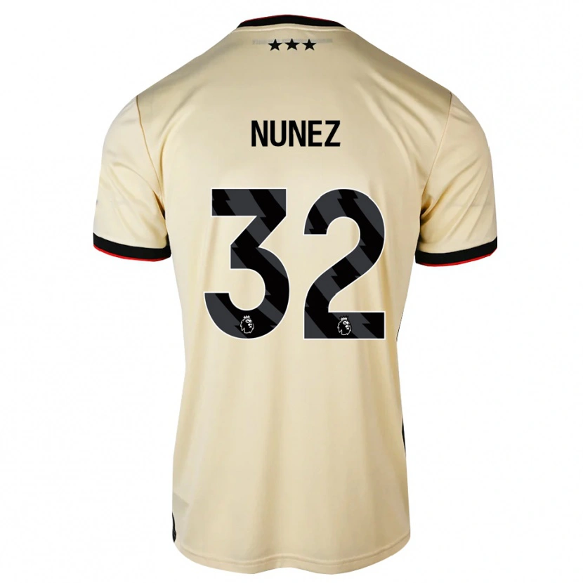 Danxen Kvinnor Marcelino Núñez #32 Citronkaka Svart Röd Bortatröja Matchtröjor 2026/27 Tröjor T-Tröja