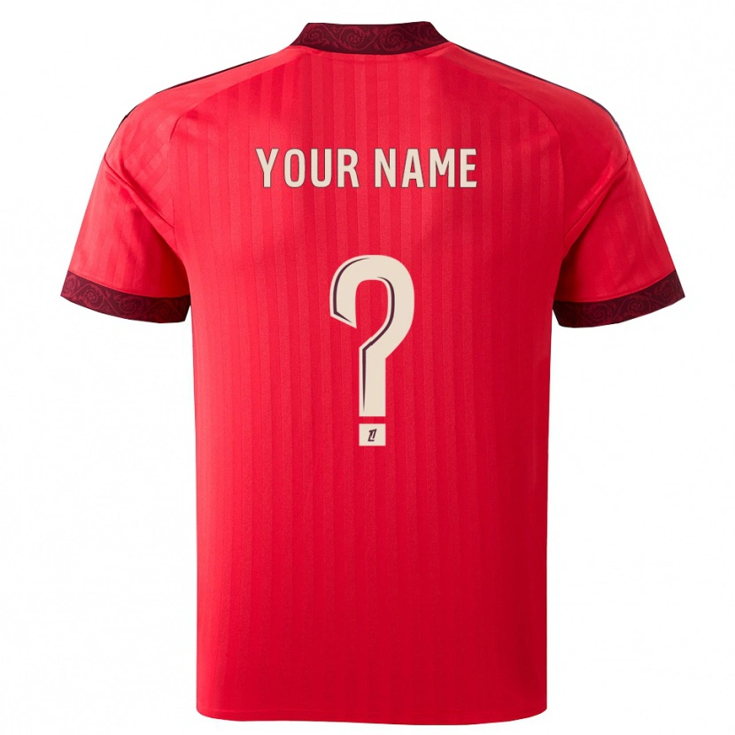 Danxen Kvinnor Ditt Namn #0 Vinröd Röd Vit Bortatröja Matchtröjor 2026/27 Tröjor T-Tröja