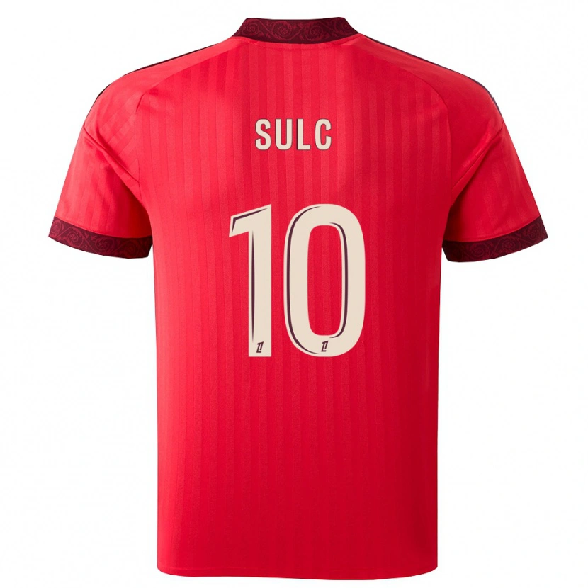 Danxen Kvinnor Pavel Sulc #10 Vinröd Röd Vit Bortatröja Matchtröjor 2026/27 Tröjor T-Tröja
