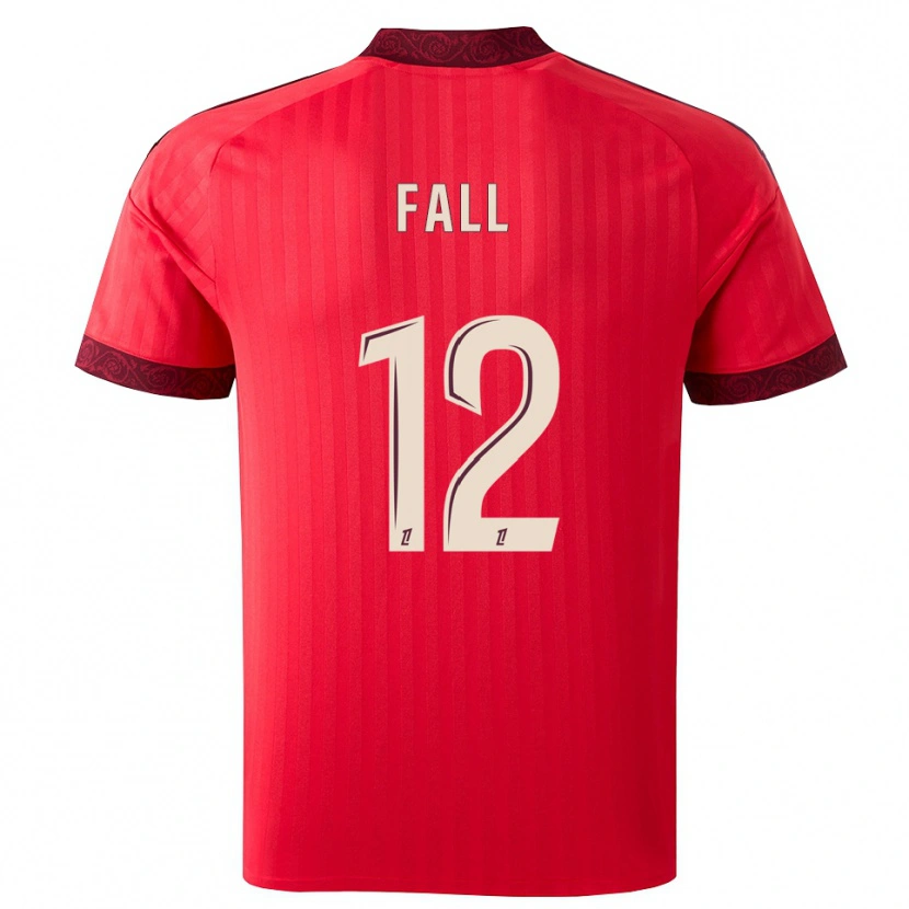 Danxen Kvinnor Ibrahima Fall #12 Vinröd Röd Vit Bortatröja Matchtröjor 2026/27 Tröjor T-Tröja
