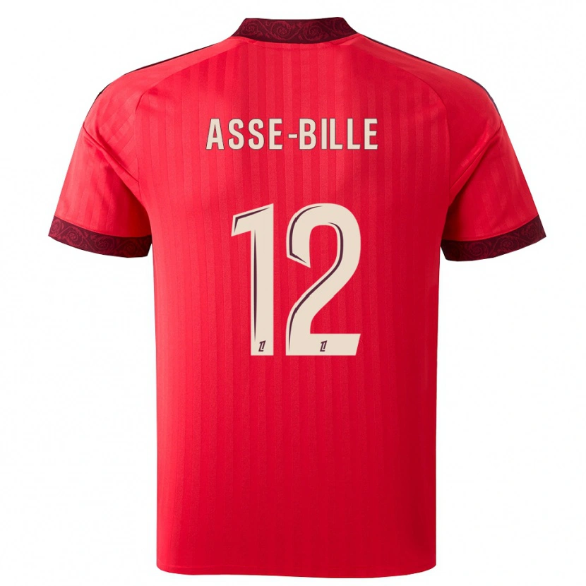 Danxen Kvinnor Tiago Asse-Bille #12 Vinröd Röd Vit Bortatröja Matchtröjor 2026/27 Tröjor T-Tröja