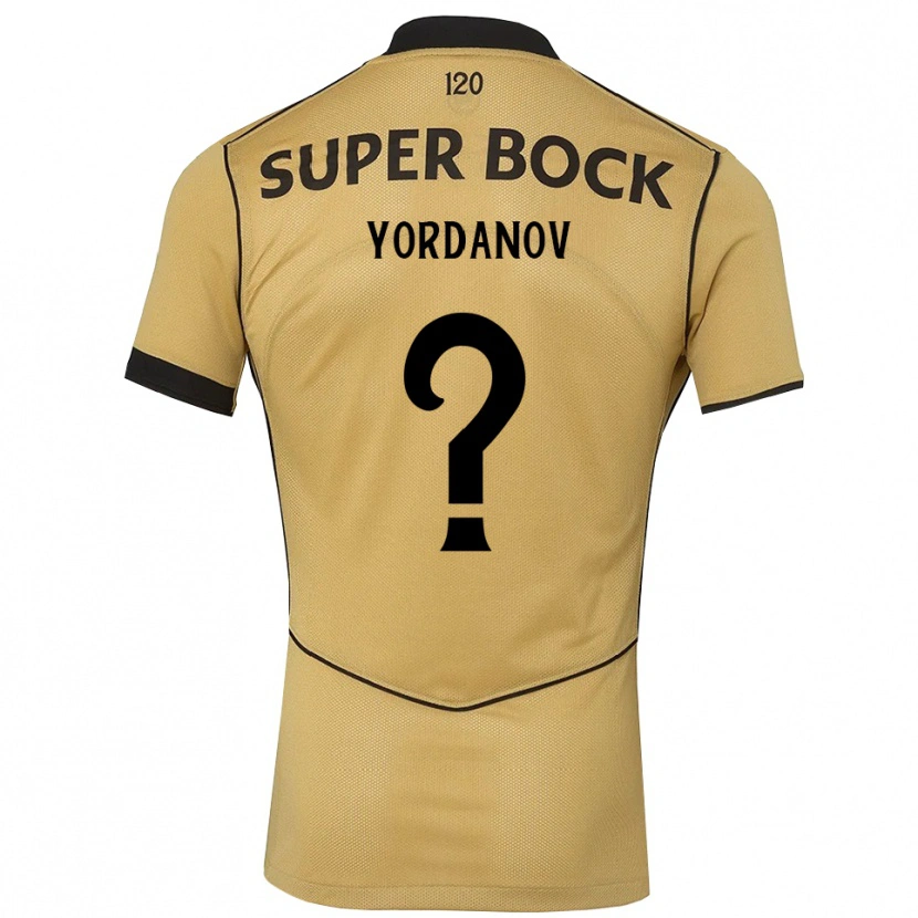 Danxen Kvinnor Ricardo Yordanov #0 Gyllene Svart Bortatröja Matchtröjor 2026/27 Tröjor T-Tröja