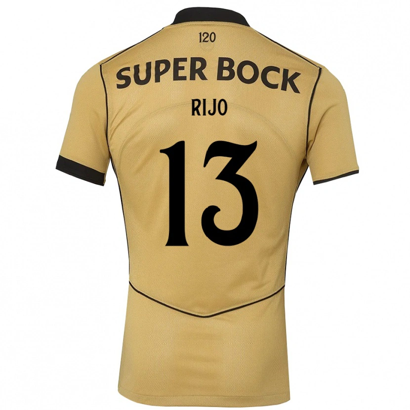 Danxen Kvinnor João Rijo #13 Gyllene Svart Bortatröja Matchtröjor 2026/27 Tröjor T-Tröja