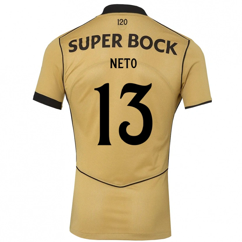 Danxen Kvinnor Luis Neto #13 Gyllene Svart Bortatröja Matchtröjor 2026/27 Tröjor T-Tröja