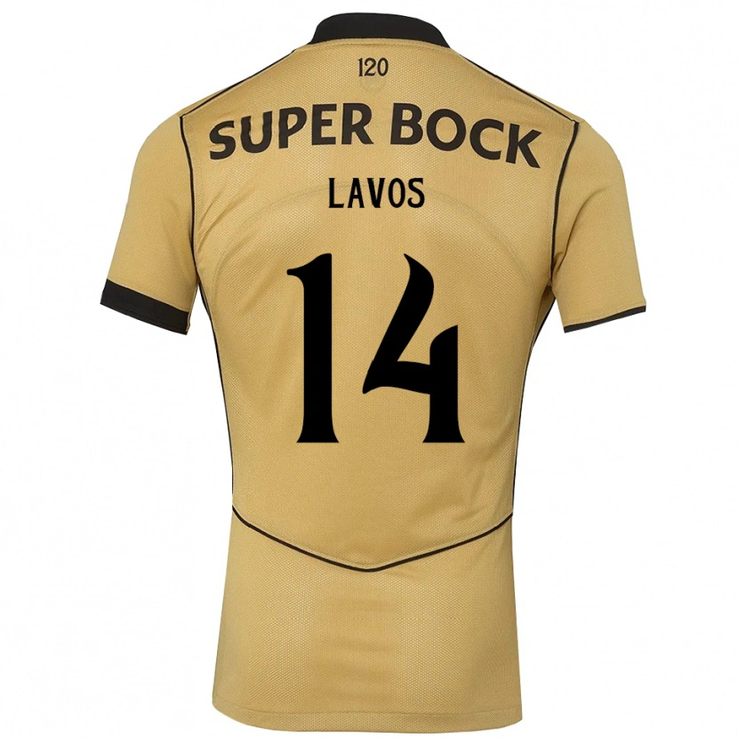 Danxen Kvinnor Bernardo Lavos #14 Gyllene Svart Bortatröja Matchtröjor 2026/27 Tröjor T-Tröja