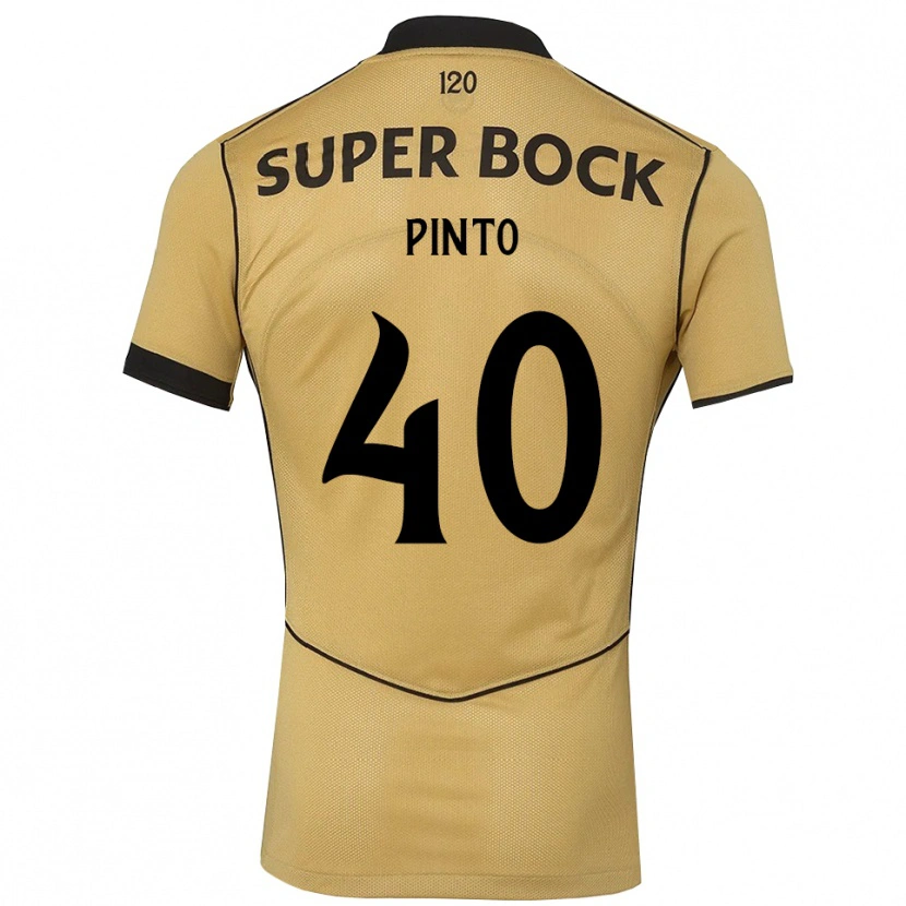 Danxen Kvinnor Rita Pinto De Almeida #40 Gyllene Svart Bortatröja Matchtröjor 2026/27 Tröjor T-Tröja
