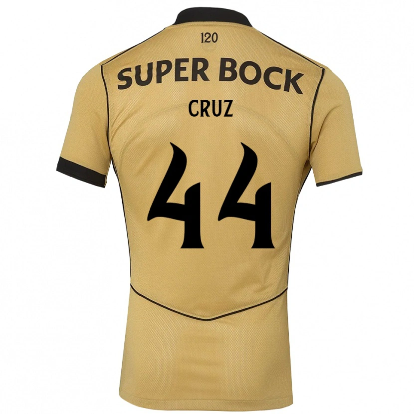 Danxen Kvinnor Marco Cruz #44 Gyllene Svart Bortatröja Matchtröjor 2026/27 Tröjor T-Tröja