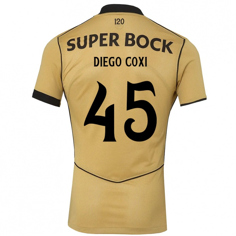 Danxen Kvinnor Diego Coxi #45 Gyllene Svart Bortatröja Matchtröjor 2026/27 Tröjor T-Tröja
