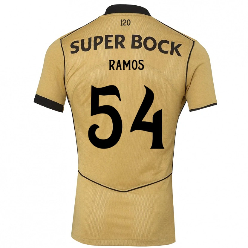 Danxen Kvinnor Bruno Ramos #54 Gyllene Svart Bortatröja Matchtröjor 2026/27 Tröjor T-Tröja