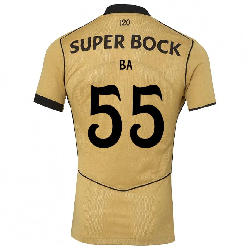 Danxen Kvinnor Ibrahima Ba #55 Gyllene Svart Bortatröja Matchtröjor 2026/27 Tröjor T-Tröja