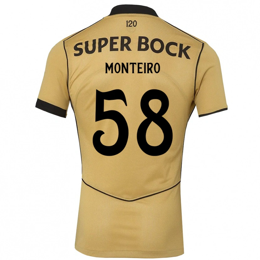 Danxen Kvinnor David Monteiro #58 Gyllene Svart Bortatröja Matchtröjor 2026/27 Tröjor T-Tröja