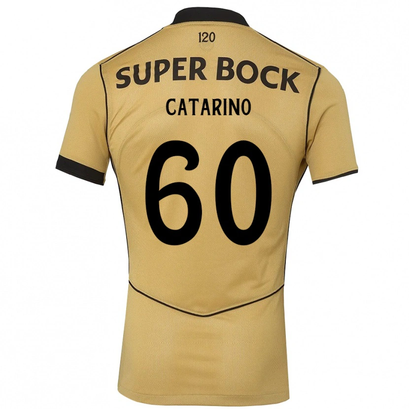 Danxen Kvinnor Catarino César Simões Pascoal #60 Gyllene Svart Bortatröja Matchtröjor 2026/27 Tröjor T-Tröja