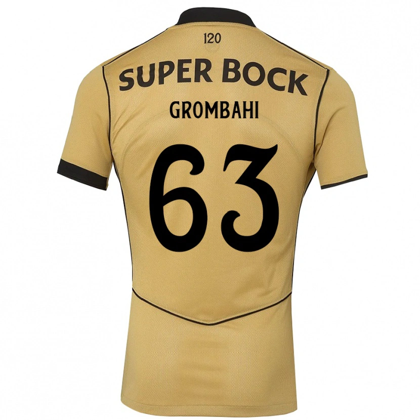 Danxen Kvinnor Chris Grombahi #63 Gyllene Svart Bortatröja Matchtröjor 2026/27 Tröjor T-Tröja