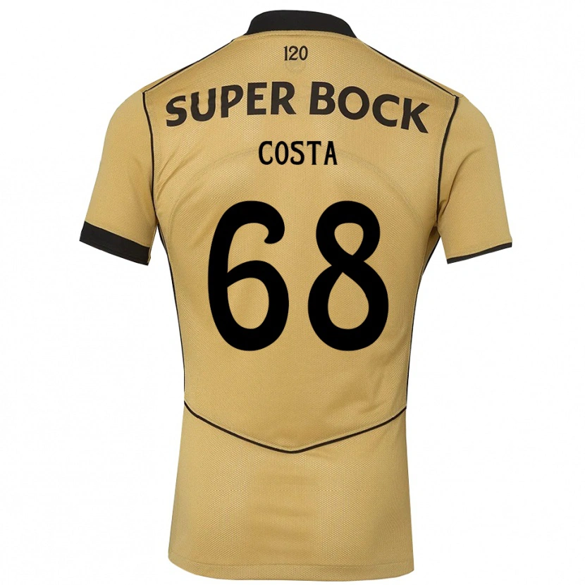 Danxen Kvinnor Daniel Costa #68 Gyllene Svart Bortatröja Matchtröjor 2026/27 Tröjor T-Tröja