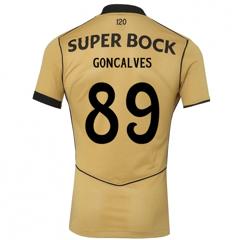 Danxen Kvinnor Andre Goncalves #89 Gyllene Svart Bortatröja Matchtröjor 2026/27 Tröjor T-Tröja
