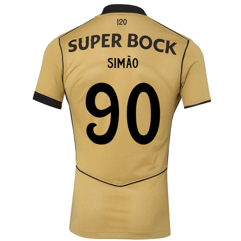 Danxen Kvinnor Paulo Simão #90 Gyllene Svart Bortatröja Matchtröjor 2026/27 Tröjor T-Tröja