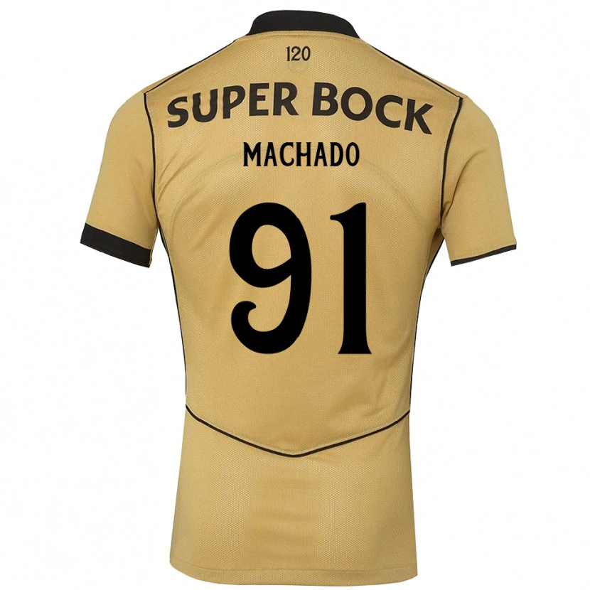 Danxen Kvinnor Francisco Machado #91 Gyllene Svart Bortatröja Matchtröjor 2026/27 Tröjor T-Tröja