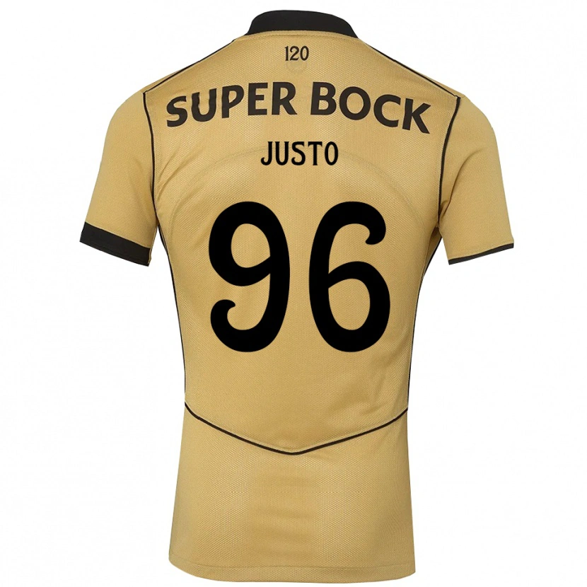 Danxen Kvinnor Samuel Justo #96 Gyllene Svart Bortatröja Matchtröjor 2026/27 Tröjor T-Tröja