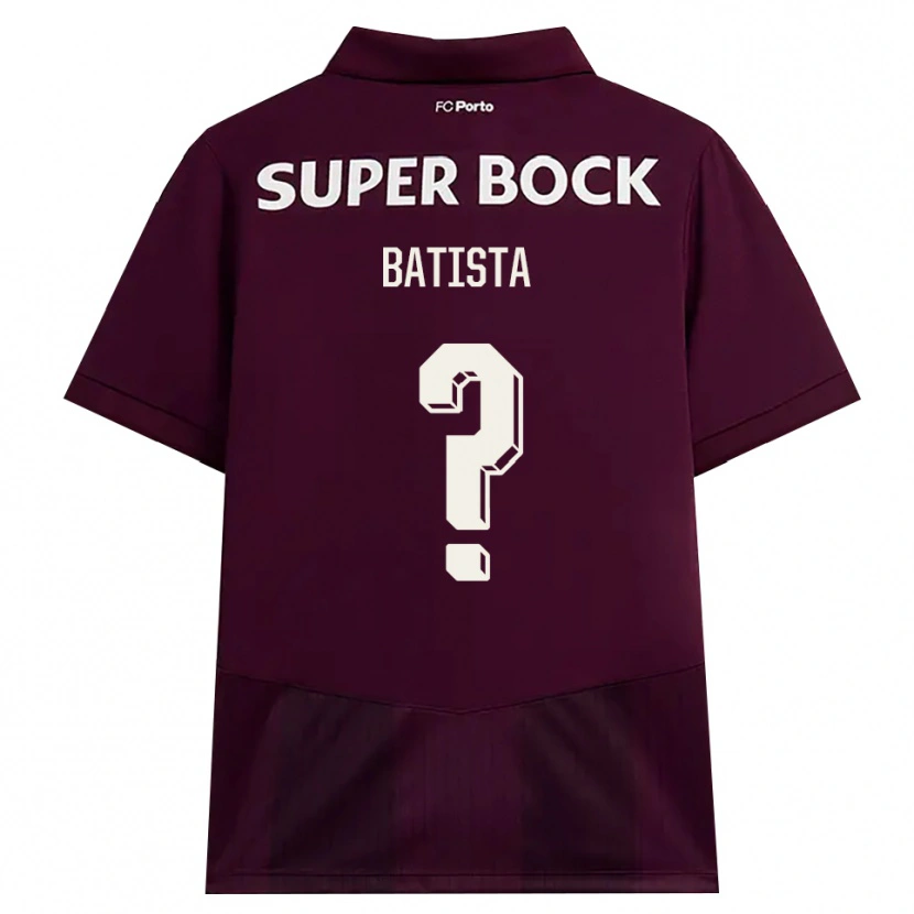 Danxen Kvinnor Fábio Batista #0 Vinröd Vit Bortatröja Matchtröjor 2026/27 Tröjor T-Tröja
