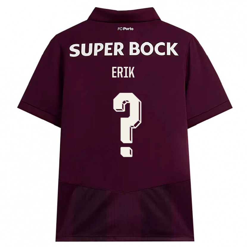Danxen Kvinnor Erik #0 Vinröd Vit Bortatröja Matchtröjor 2026/27 Tröjor T-Tröja