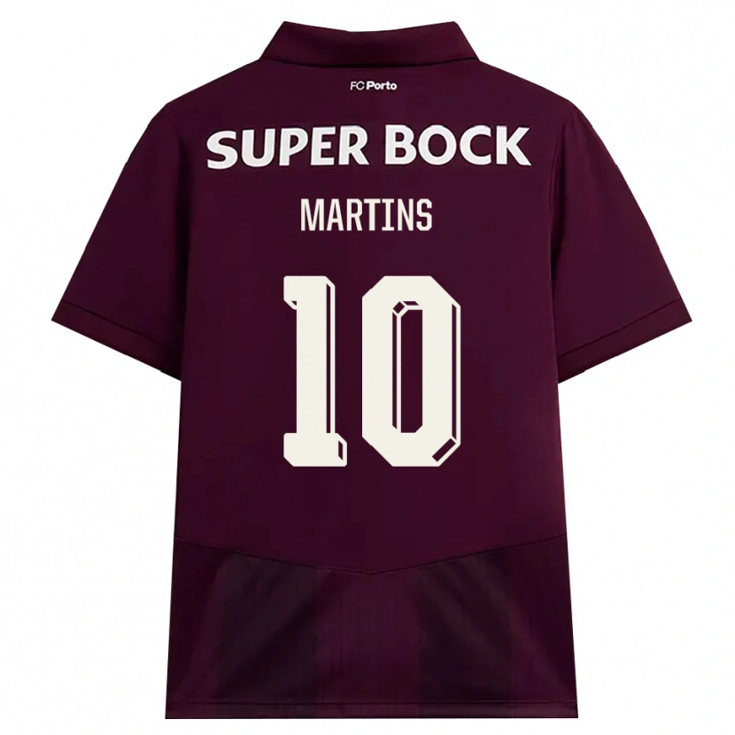 Danxen Kvinnor Eduardo Martins #10 Vinröd Vit Bortatröja Matchtröjor 2026/27 Tröjor T-Tröja