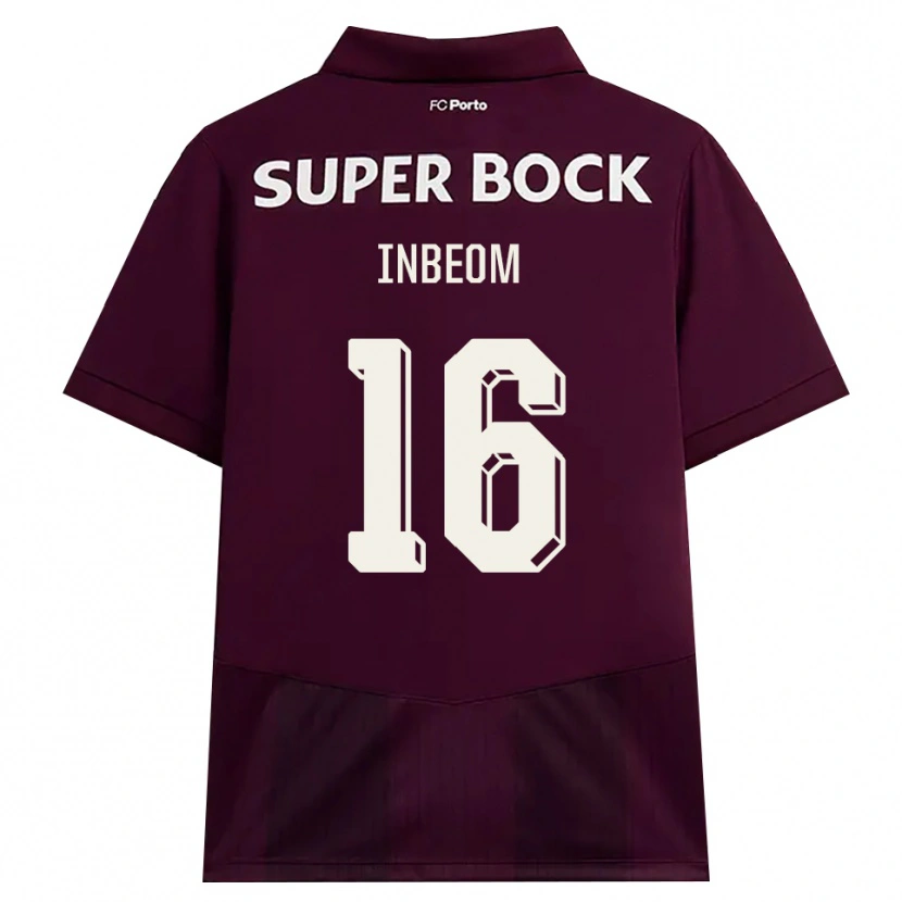 Danxen Kvinnor In-Beom Hwang #16 Vinröd Vit Bortatröja Matchtröjor 2026/27 Tröjor T-Tröja