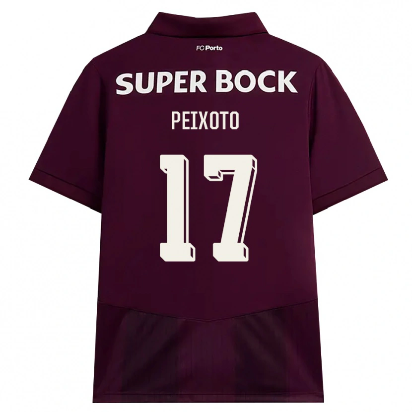 Danxen Kvinnor Tomás Peixoto #17 Vinröd Vit Bortatröja Matchtröjor 2026/27 Tröjor T-Tröja