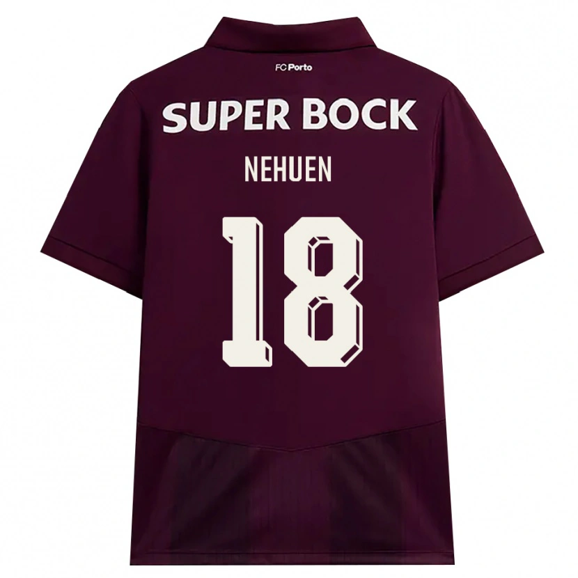 Danxen Kvinnor Nehuén Pérez #18 Vinröd Vit Bortatröja Matchtröjor 2026/27 Tröjor T-Tröja