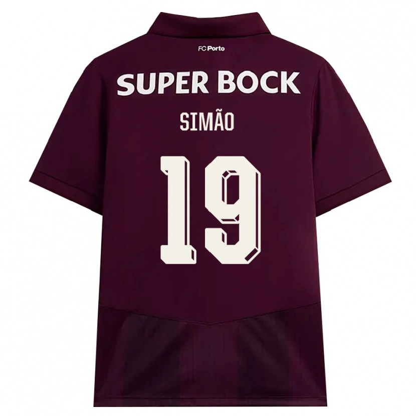 Danxen Kvinnor Martim Simão #19 Vinröd Vit Bortatröja Matchtröjor 2026/27 Tröjor T-Tröja