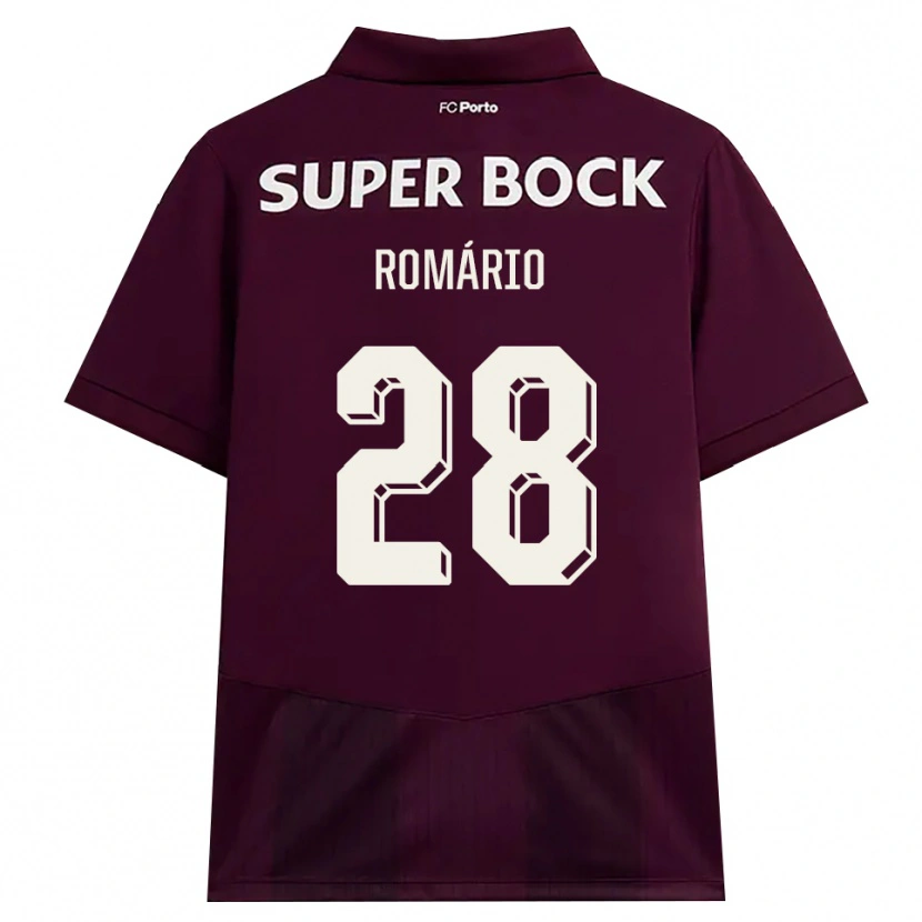 Danxen Kvinnor Romario Baro #28 Vinröd Vit Bortatröja Matchtröjor 2026/27 Tröjor T-Tröja