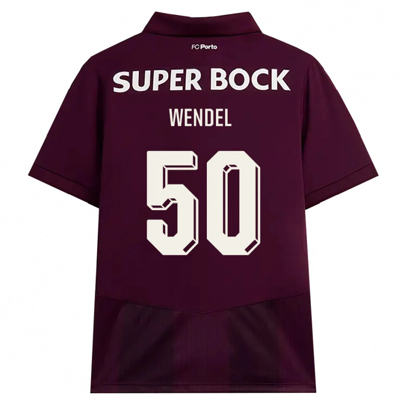 Danxen Kvinnor Wendel #50 Vinröd Vit Bortatröja Matchtröjor 2026/27 Tröjor T-Tröja