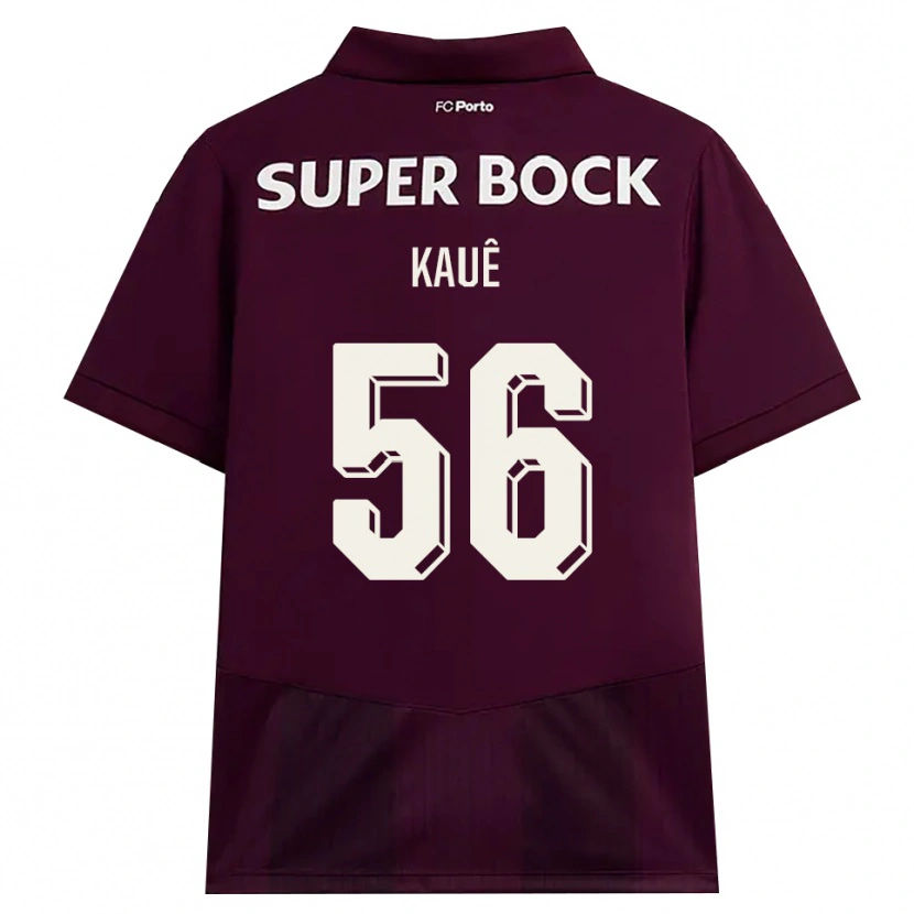 Danxen Kvinnor Kauê Rodrigues Pessanha #56 Vinröd Vit Bortatröja Matchtröjor 2026/27 Tröjor T-Tröja