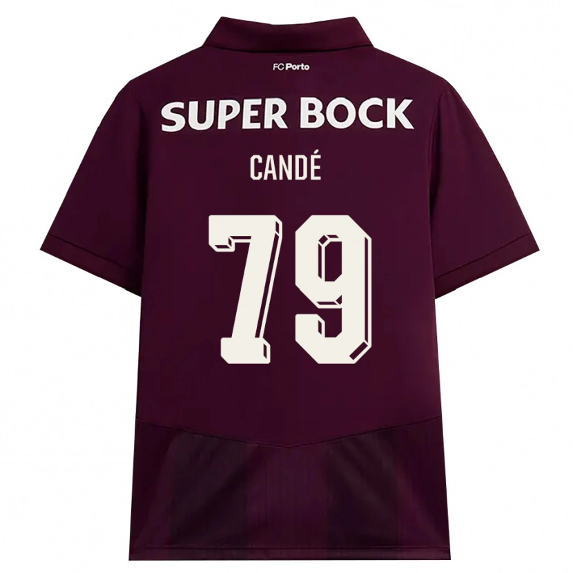Danxen Kvinnor Umaro Candé #79 Vinröd Vit Bortatröja Matchtröjor 2026/27 Tröjor T-Tröja