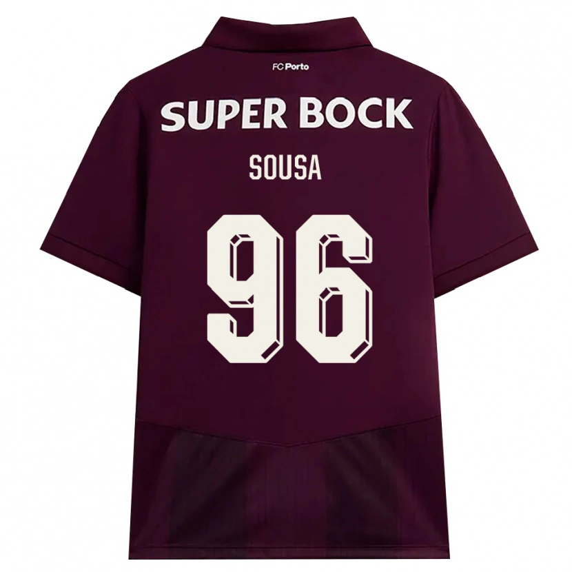 Danxen Kvinnor Filipe Sousa #96 Vinröd Vit Bortatröja Matchtröjor 2026/27 Tröjor T-Tröja