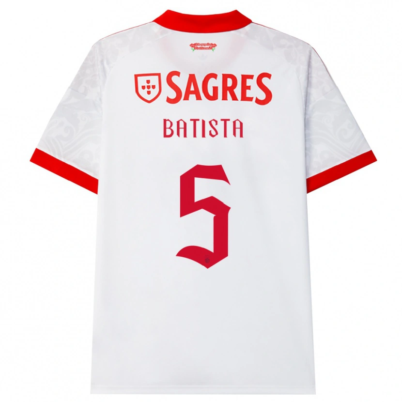 Danxen Kvinnor Ricardo Batista #5 Vit Röd Gul Bortatröja Matchtröjor 2026/27 Tröjor T-Tröja