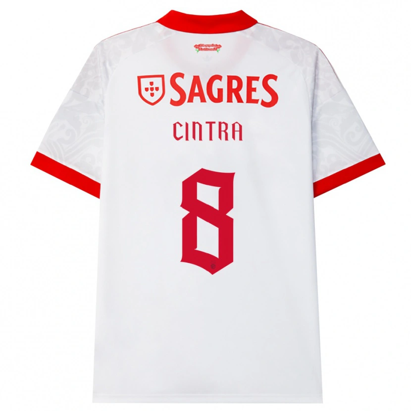 Danxen Kvinnor Marta Cintra #8 Vit Röd Gul Bortatröja Matchtröjor 2026/27 Tröjor T-Tröja