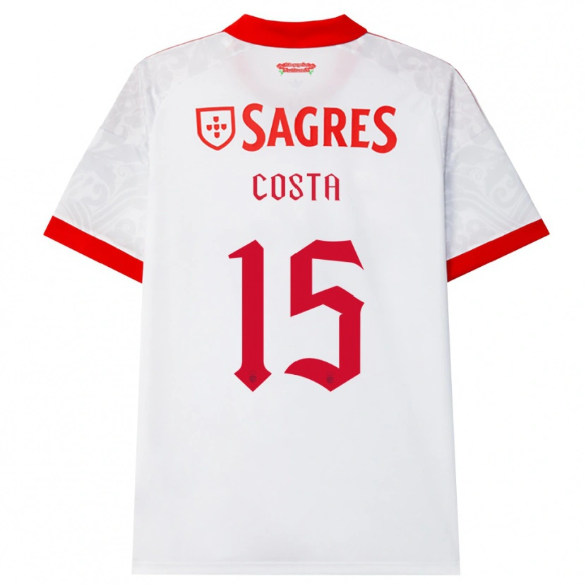Danxen Kvinnor Carole Costa #15 Vit Röd Gul Bortatröja Matchtröjor 2026/27 Tröjor T-Tröja