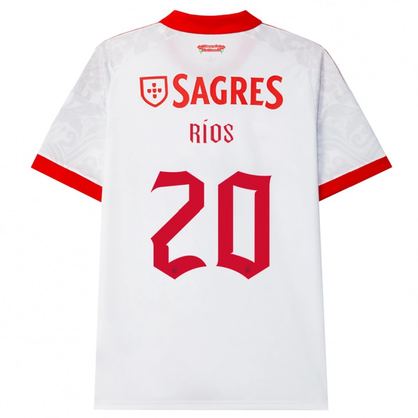 Danxen Kvinnor Richard Ríos #20 Vit Röd Gul Bortatröja Matchtröjor 2026/27 Tröjor T-Tröja