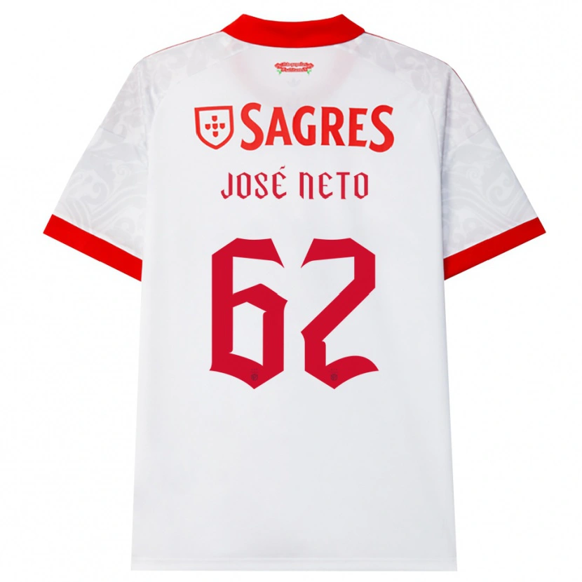 Danxen Kvinnor José Neto #62 Vit Röd Gul Bortatröja Matchtröjor 2026/27 Tröjor T-Tröja