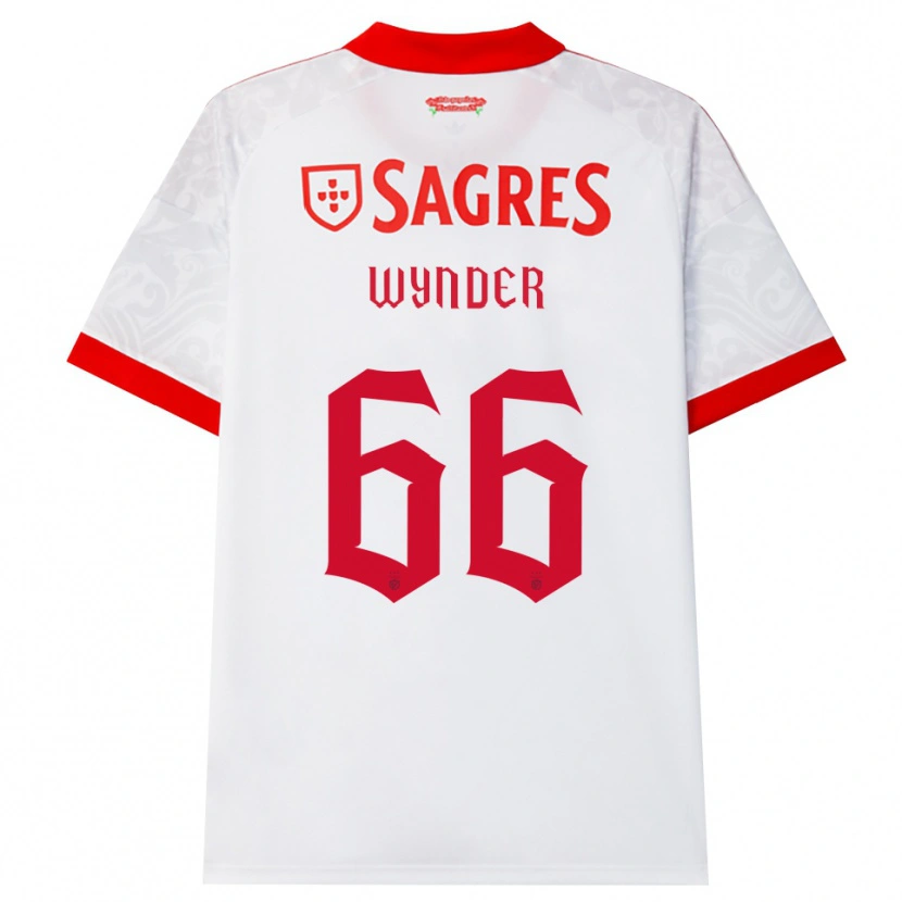 Danxen Kvinnor Joshua Wynder #66 Vit Röd Gul Bortatröja Matchtröjor 2026/27 Tröjor T-Tröja