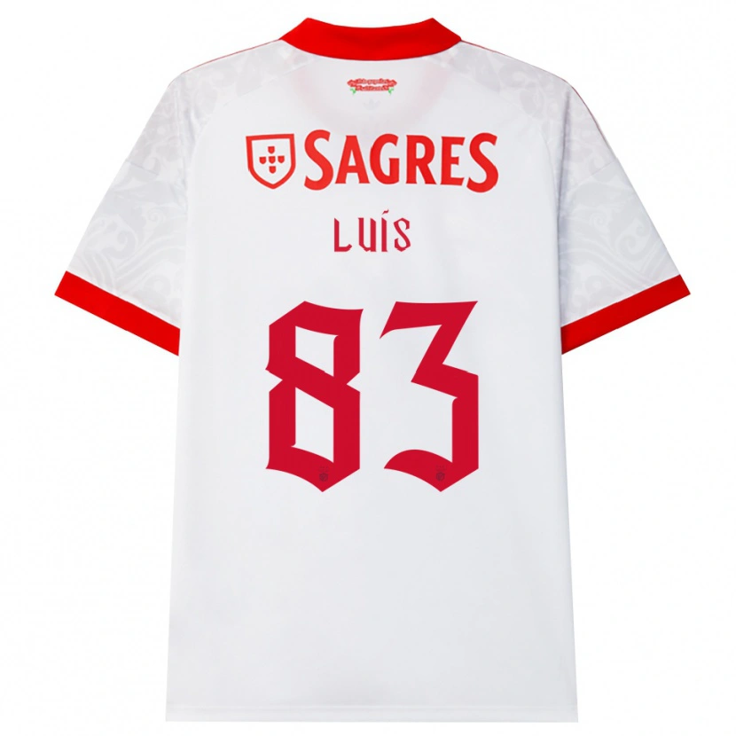 Danxen Kvinnor Rafael Luís #83 Vit Röd Gul Bortatröja Matchtröjor 2026/27 Tröjor T-Tröja