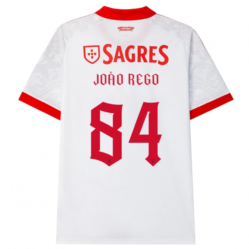 Danxen Kvinnor João Rego #84 Vit Röd Gul Bortatröja Matchtröjor 2026/27 Tröjor T-Tröja
