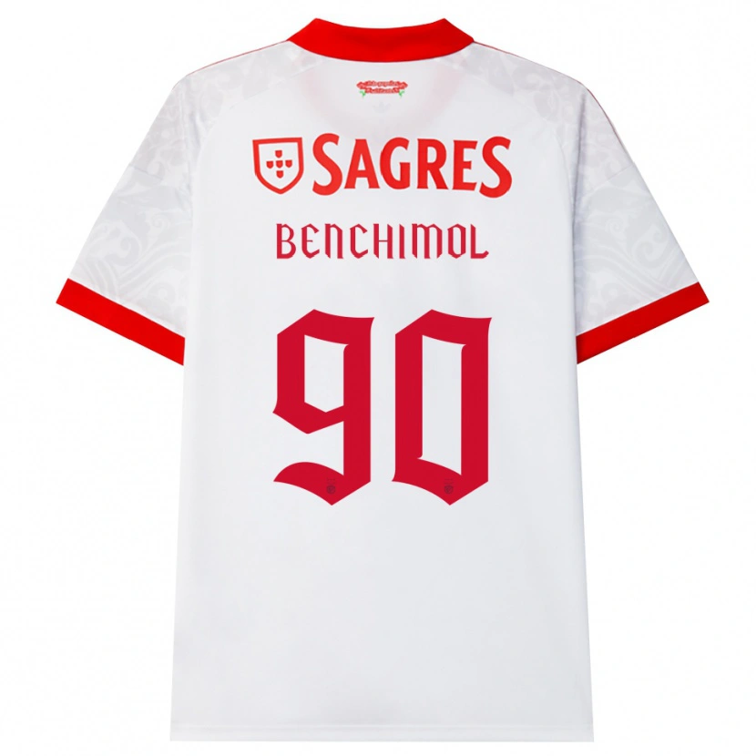 Danxen Kvinnor Benchimol #90 Vit Röd Gul Bortatröja Matchtröjor 2026/27 Tröjor T-Tröja