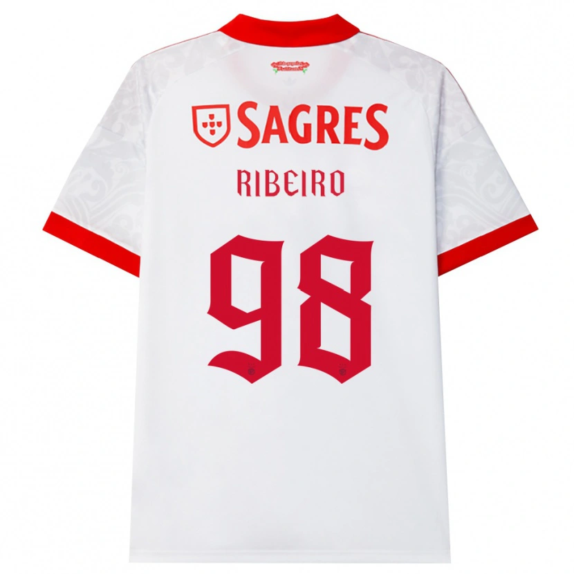 Danxen Kvinnor Ricardo Ribeiro #98 Vit Röd Gul Bortatröja Matchtröjor 2026/27 Tröjor T-Tröja