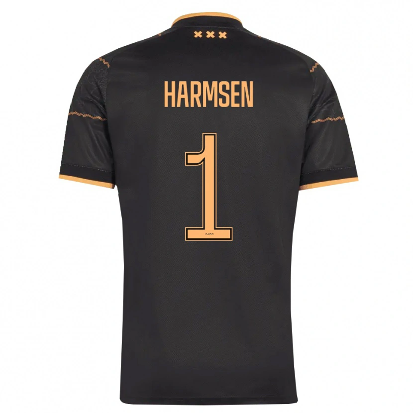Danxen Kvinnor Tymo Harmsen #1 Svart Orange Bortatröja Matchtröjor 2026/27 Tröjor T-Tröja