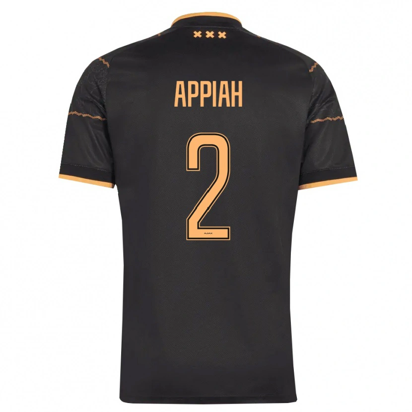 Danxen Kvinnor Avery Appiah #2 Svart Orange Bortatröja Matchtröjor 2026/27 Tröjor T-Tröja