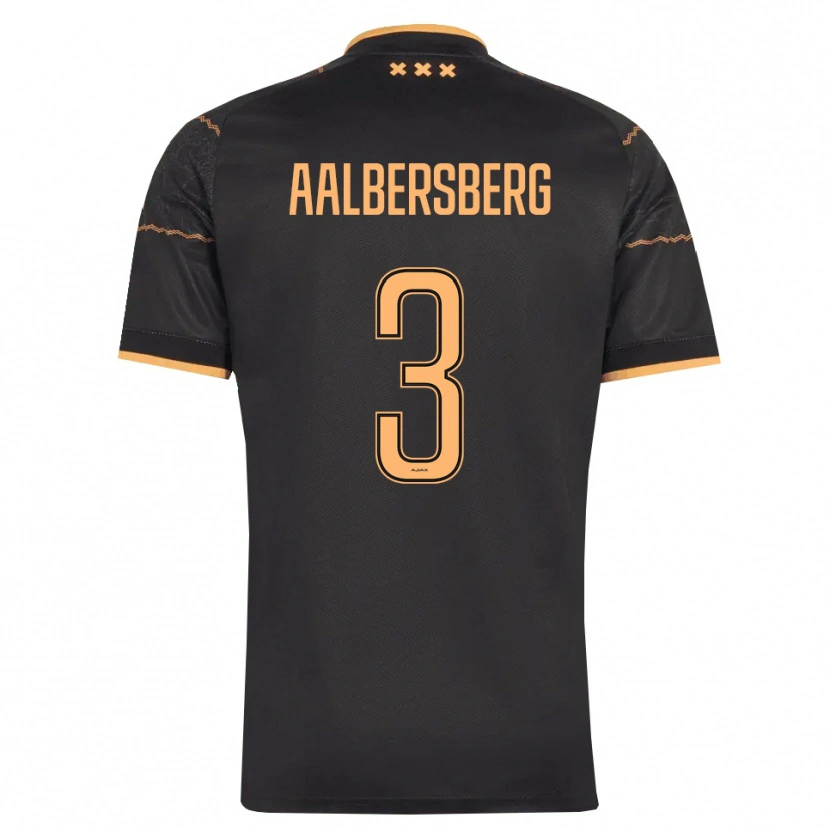 Danxen Kvinnor Miles Aalbersberg #3 Svart Orange Bortatröja Matchtröjor 2026/27 Tröjor T-Tröja