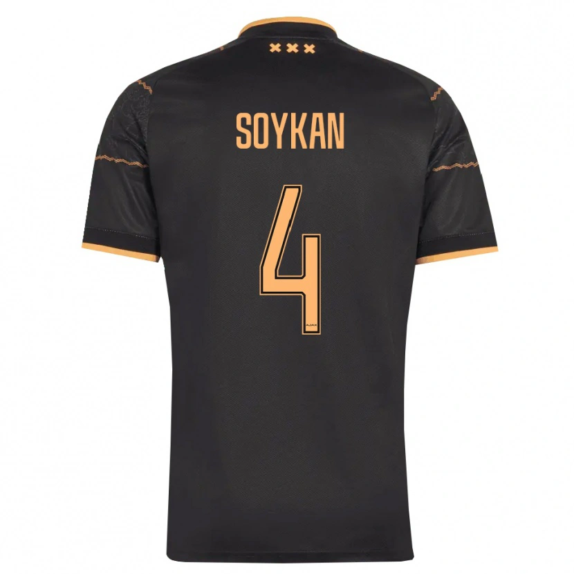 Danxen Kvinnor Aykan Soykan #4 Svart Orange Bortatröja Matchtröjor 2026/27 Tröjor T-Tröja